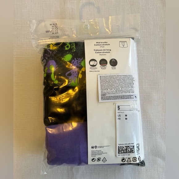 BATMAN 3-Pack Mid Trunks Men’s Cotton Stretch Underwear NEW With Tag S,M,L or XL - Picture 8 of 9